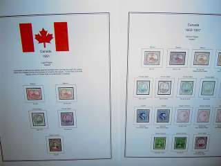 Canada 1 84 Color Stamp Album Pages (Free Shipping)  
