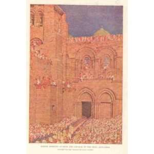  1910 Holy Week in Jerusalem Church of Holy Sepulcher 
