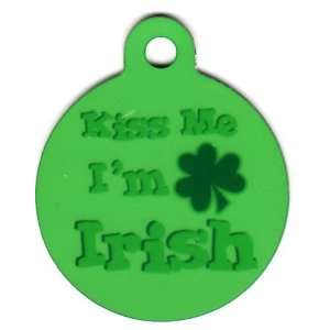  Round Kiss Me Im Irish Pet Tags Direct Id Tag for Dogs 