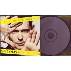 MICHAEL BUBLE signed *CRAZY LOVE* cd cover w/cd W/COA   Sports 