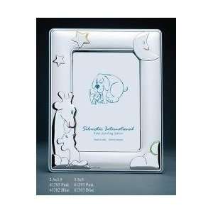 Conte Sterling Silver Picture Frame Engraved Gift for Baby Boy or Girl