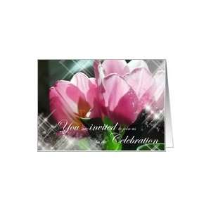  Twin Tulip Baby Shower Invitation Card Health & Personal 