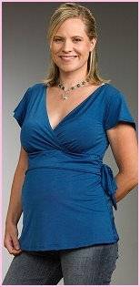 Aimee Essential Wrap Nursing and Maternity Top (Short Sleeve)