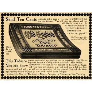   Ad American Tobacco Company Old English Curve Cut   Original Print Ad