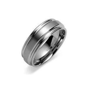com Mens Tungsten Carbide Ring 8mm Beautifully Crafted Brushed Metal 