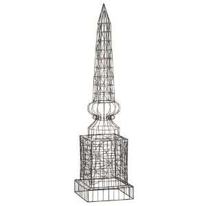  Tuilerie French Wire Obelisk 48 Antique Iron Patio, Lawn 