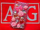 3D Pink Bow Knot Rhinestone Bling Back Cover Case for iPod Touch 4 T5