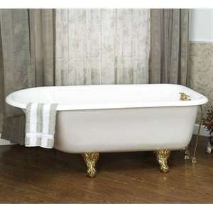  Barclay CTR67 WH UF Cast Iron Roll Top Soaking Tub: Home 