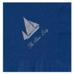  Yacht on Luncheon Napkins 