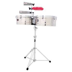  LP Prestige 13 & 14 Timbales   Stainless Steel: Musical 