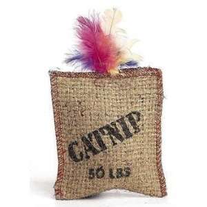  Top Quality Jute & Feather Sack W/catnip