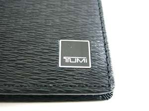 Tumi Monaco Black Leather Double Billfold Wallet  