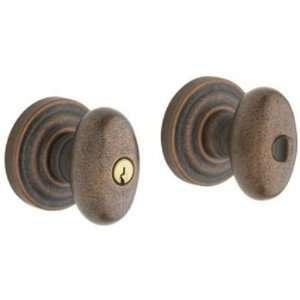  Baldwin 5225112FD Egg Dummy Knob Exterior Door Hardware 