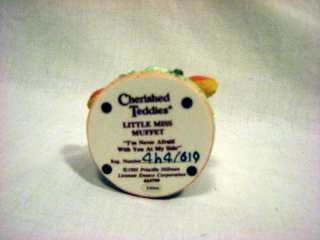 Cherished Teddies 1993 Little Miss Muffet Bear Figurine  