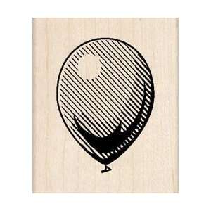   Mounted Rubber Stamp Balloon; 3 Items/Order Arts, Crafts & Sewing