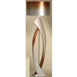  Swerve Floor Lamp, 62H, BRSH ALMNM BRNZ