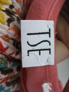 TSE Pink Wool Tee Shirt Sweater XS  