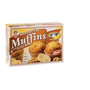  Little Debbie Snacks Banana Nut Muffins, 6 Count Box (Pack 