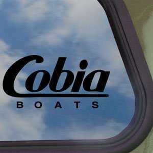  Cobia Black Decal BOAT CRUISER Car Truck Window Sticker 