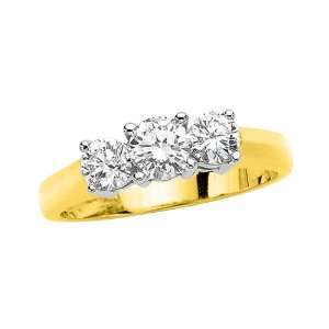   Diamond Anniversary Ring 1 ct. in 14K Yellow Gold: Katarina: Jewelry
