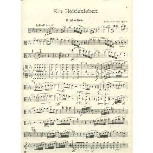   Ein Heldenleben A Heros Life, Op 40 Viola Part Musical Instruments