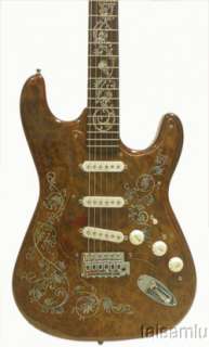 Inlaid Strat style electric guitar ,Solid Burl Maple SE159  
