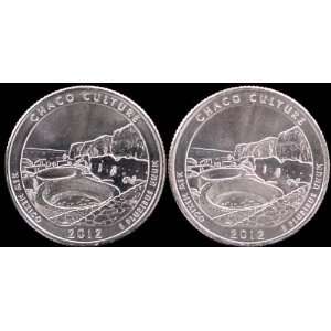  2012 P & D New Mexico Chaco Culture Quarters BU (2 Coins 