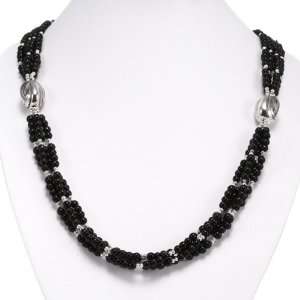  EXP Handmade Black Onyx & Silver Necklace: Jewelry