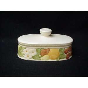  METLOX BUTTER DISH, LID ONLY DELLA ROBBIA 