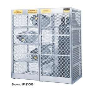Combo horizontal & vertical Gas Cylinder Storage Locker:  