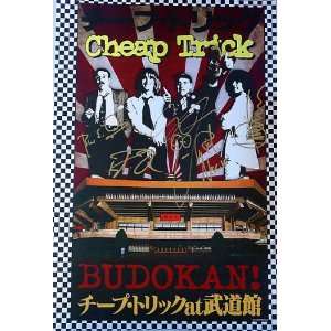  Cheap Trick Signed Autographed Poster & 3 CD/DVD Budokan 