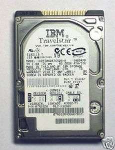 IBM IC25T060ATCS05 0 ULTRA ATA 2.5 DRIVE 60.0GB NEW!  