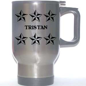 Personal Name Gift   TRISTAN Stainless Steel Mug (black 