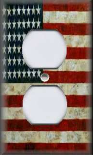   Plate Cover   Americana   Aged United Sates Of America Flag 01  