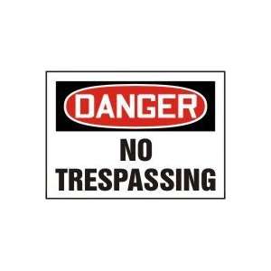 DANGER NO TRESPASSING Sign   7 x 10 .040 Aluminum: Home 