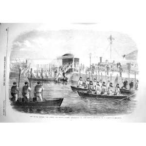   1856 NAVAL REVIEW QUEEN ROYAL FAMILY PORTSMOUTH BOATS: Home & Kitchen