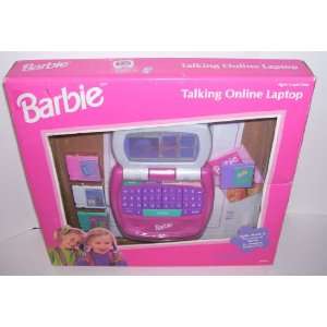   : Barbie Doll Electronic Talking Pretend Online Laptop: Toys & Games