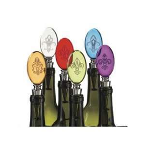  Fleur De Lis Bottle Stopper (6 Assorted)