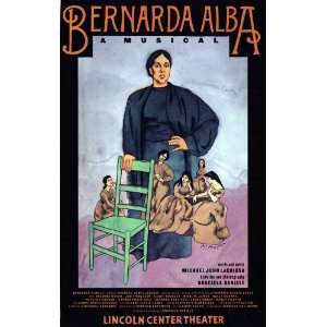   Alba A Musical Poster Broadway Theater Play 27x40