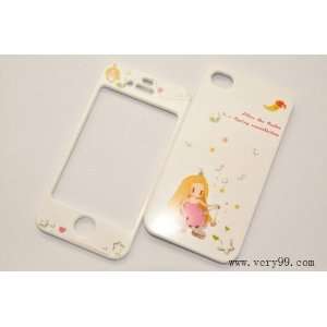  iPhone 4 4s Front and Back Case Libra Girl Design: Everything Else