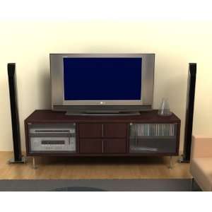   Liverpool Espresso Wood Plasma,LCD TV Console: Furniture & Decor