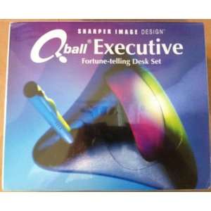  Sharper Image Q Ball Executive Fortune Telling Desk Set 