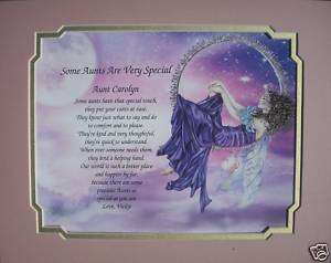 PERSONALIZED POEM FOR AUNT BIRTHDAY OR CHRISTMAS GIFT  