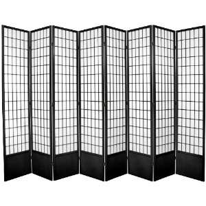   ft. Tall Window Pane Shoji Screen  Black   8_Panel: Home & Kitchen