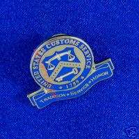 US U S Customs Treasury Tradition Motto Lapel Pin  