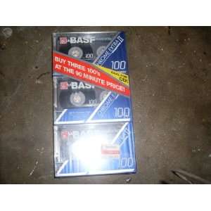  Basf Chrome Extra Ii 100 100min 3 Cassette Tape Pack 