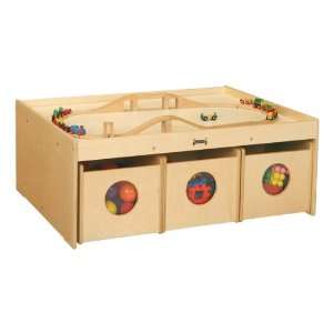  Baltic Birch Activity Table with Six Bins