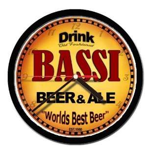  BASSI beer and ale cerveza wall clock: Everything Else
