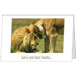Sorry Love Wife Spouse Husband Lion Funny Sexy Forgive Greeting Card 
