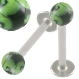   Tragus Stud Earrings Hand Painted balls HP18 ANNH   Pierced Jewelry